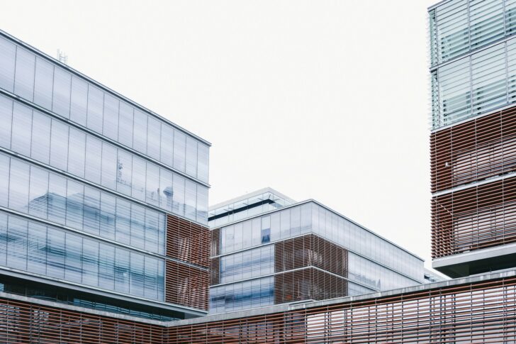 low angle photography of high-rises building